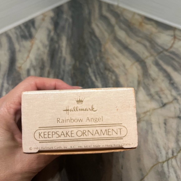 Hallmark Keepsake Ornament Rainbow Angel Vintage 1983 Cloud Cherub Christmas - Picture 4 of 8